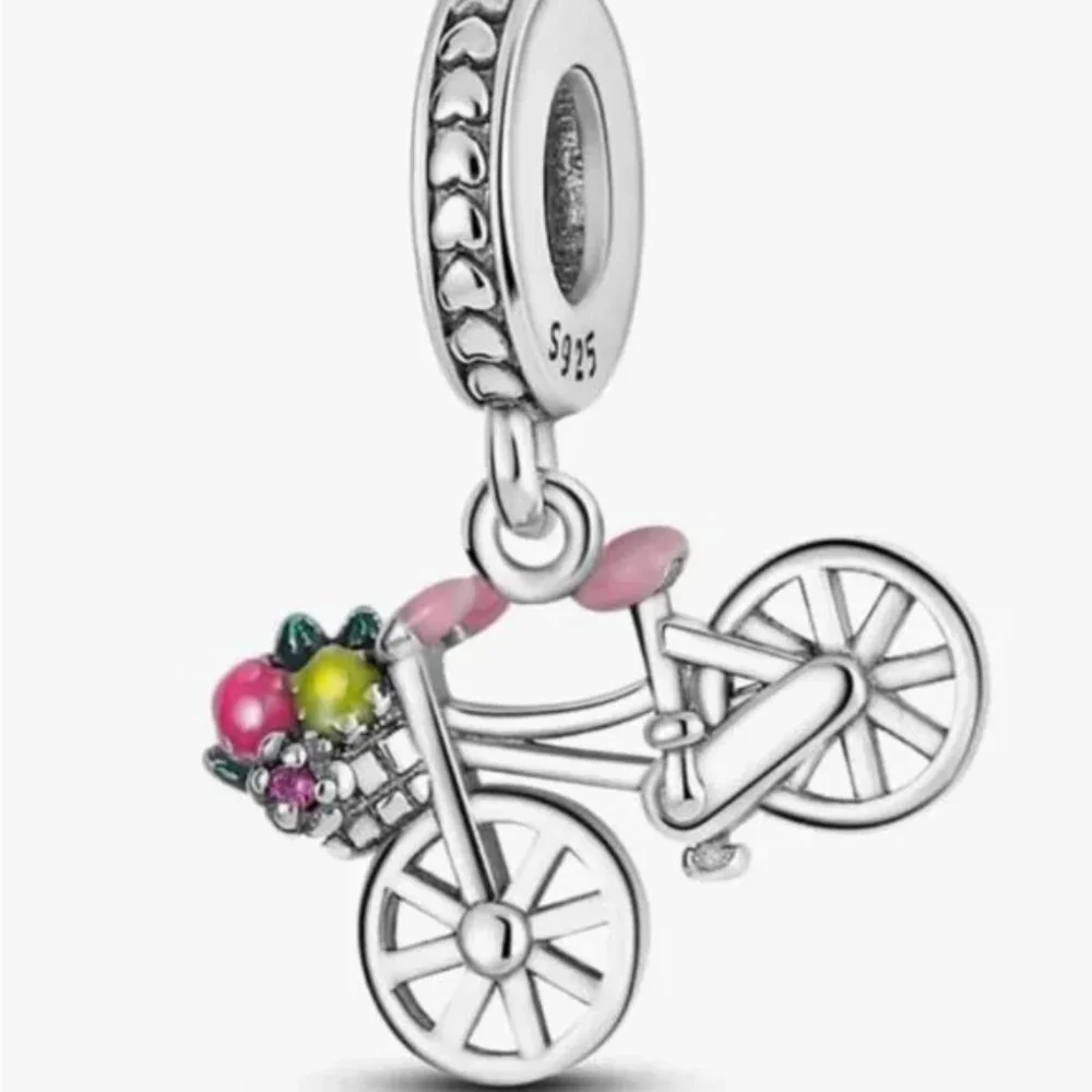 Bicycle 925 Sterling Silver Charm compatible with Pandora